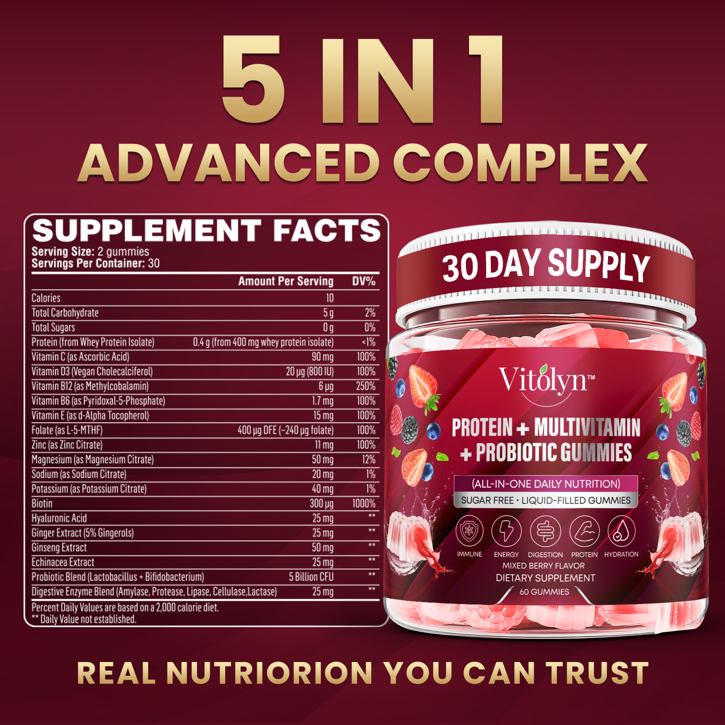 Protein Gummies for Women & Men